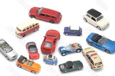 toy car on white macro