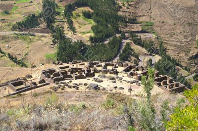 Inca ruins in Pisac