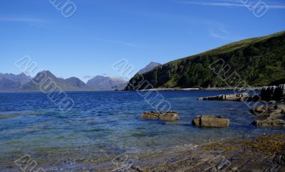 Skye island sea landscape