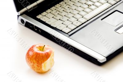 apple and laptop