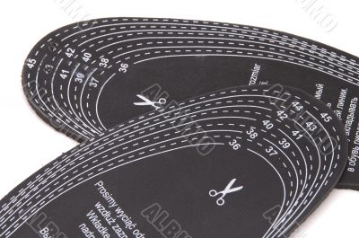 insole shoe closeup