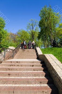 stairs to park