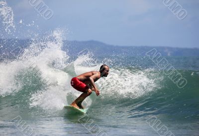 surfer in ocean