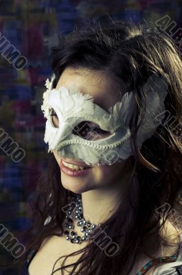  girl in a mask