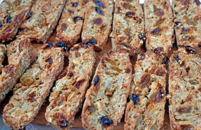 Biscotti cookies background