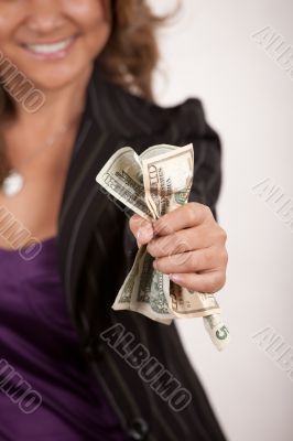 Giving away money