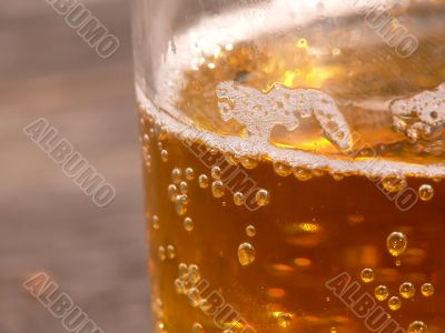 Bubble in beer.