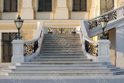 Staircase palace Schoenbrunn, Vienna