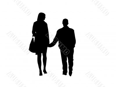 Woman and man