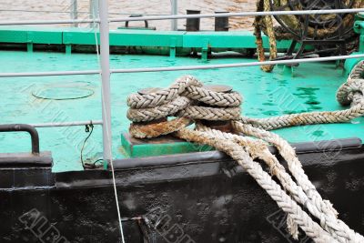 Rope on a ship