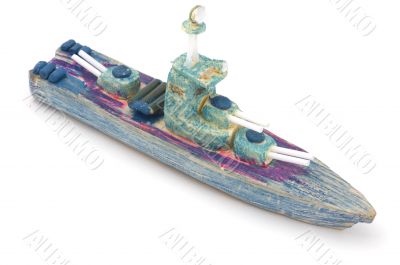 hand made warship