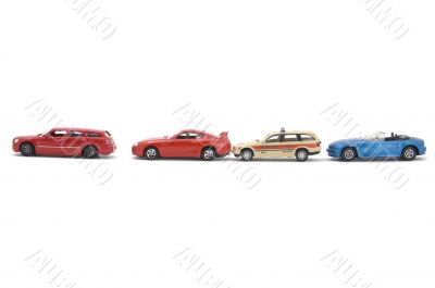 model toy car on white background