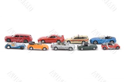 model toy car on white