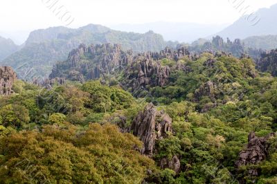 Laos, landscape in the mountains