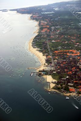 Coast of island of Bali