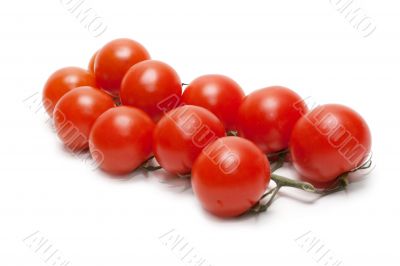 Red tomatoes cherry two