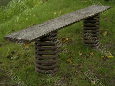 Exclusive bench from old springs