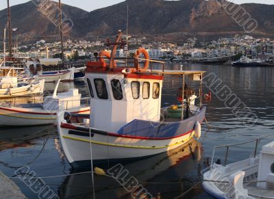 Fishing Boat in greek harbour