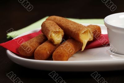 roasted cheese sticks