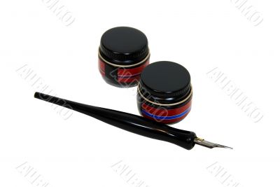 Calligraphy pen and ink pots