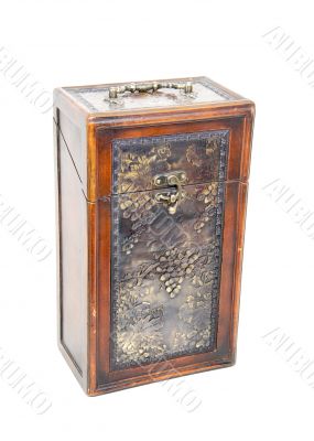 Old etched grape case