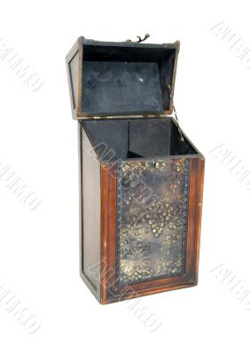 Old etched grape case