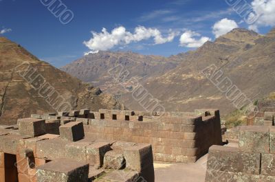 Inca ruins in Pisac