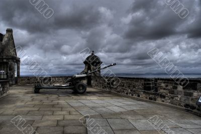 Edinburgh castle in Scotland