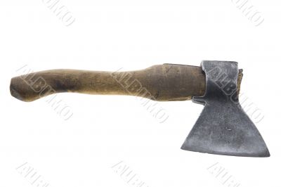 Axe on white background