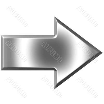 3D Silver Arrow