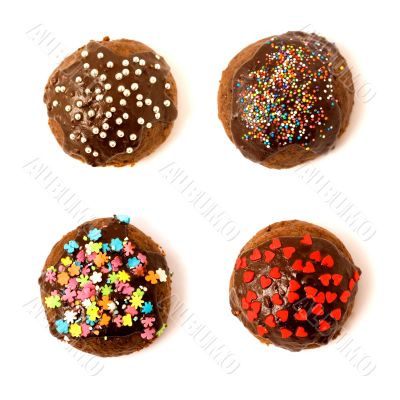 four cakes