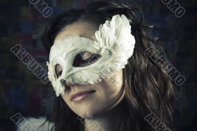  girl in a mask