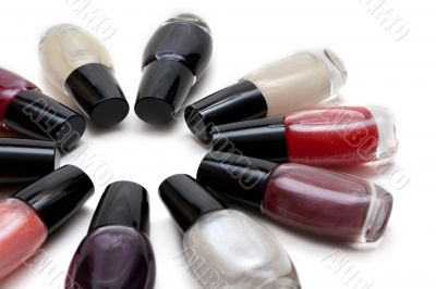 Vials colour varnish nailwaer, star three