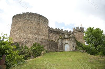 front of mombeltran castle