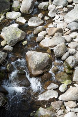 rocks on stream