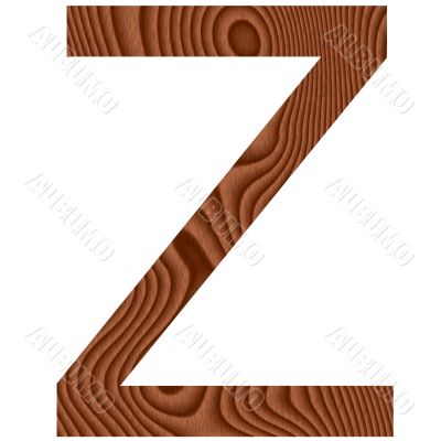 Wooden Letter Z