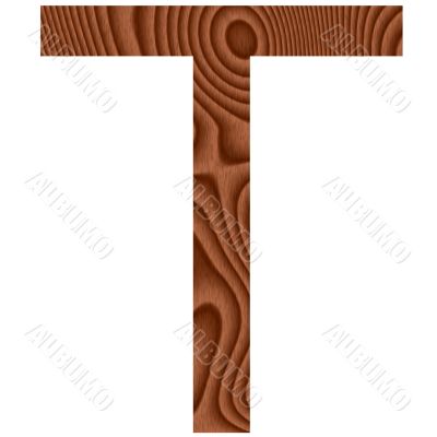 Wooden Letter T