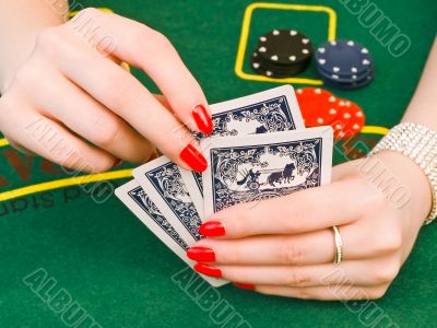 woman playing in casino