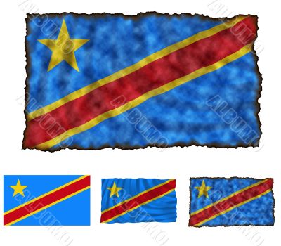 Flag of Congo Democratic Republic
