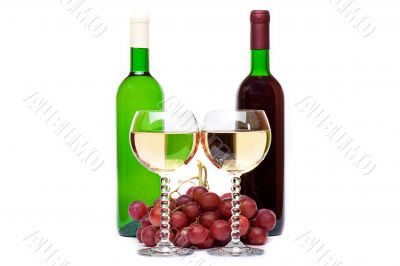 Red and white wine