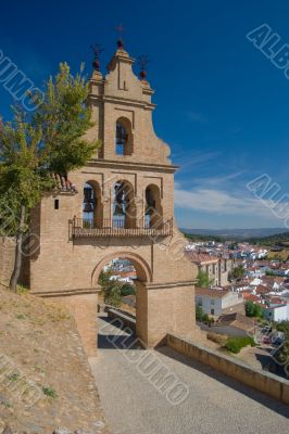 Front of entrance to the castle of Aracena