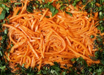 salad made of carrot