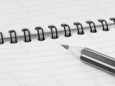 pencil and notepad