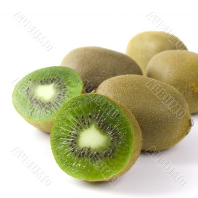 kiwi on white