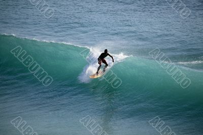 Surfer in ocean