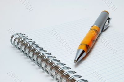 Pen on Spiral Notebook