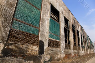 abandoned factory building