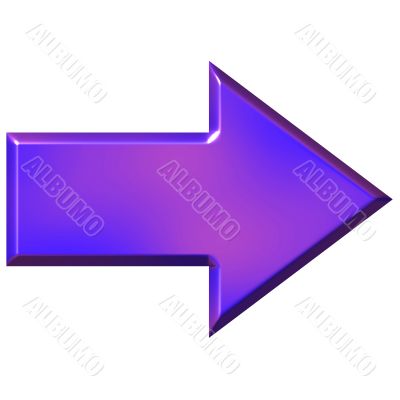 3D Purple Arrow
