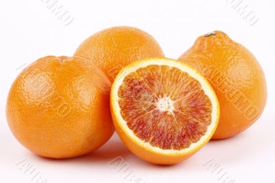  blood orange on white