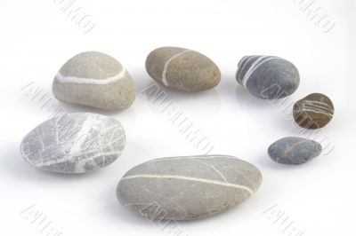 pebbles arranged in a ring